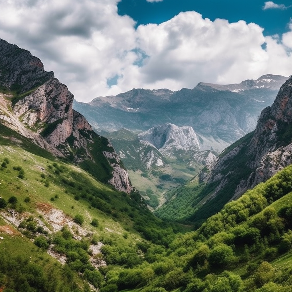 Photo, paysage, Albanie, montagne, foret
