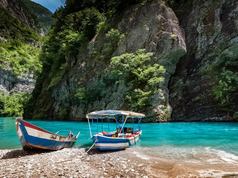 Lake Koman boat Albania