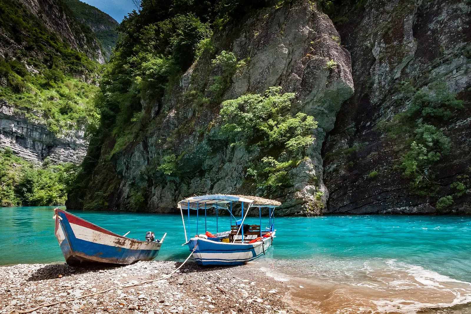 Lake Koman boat Albania