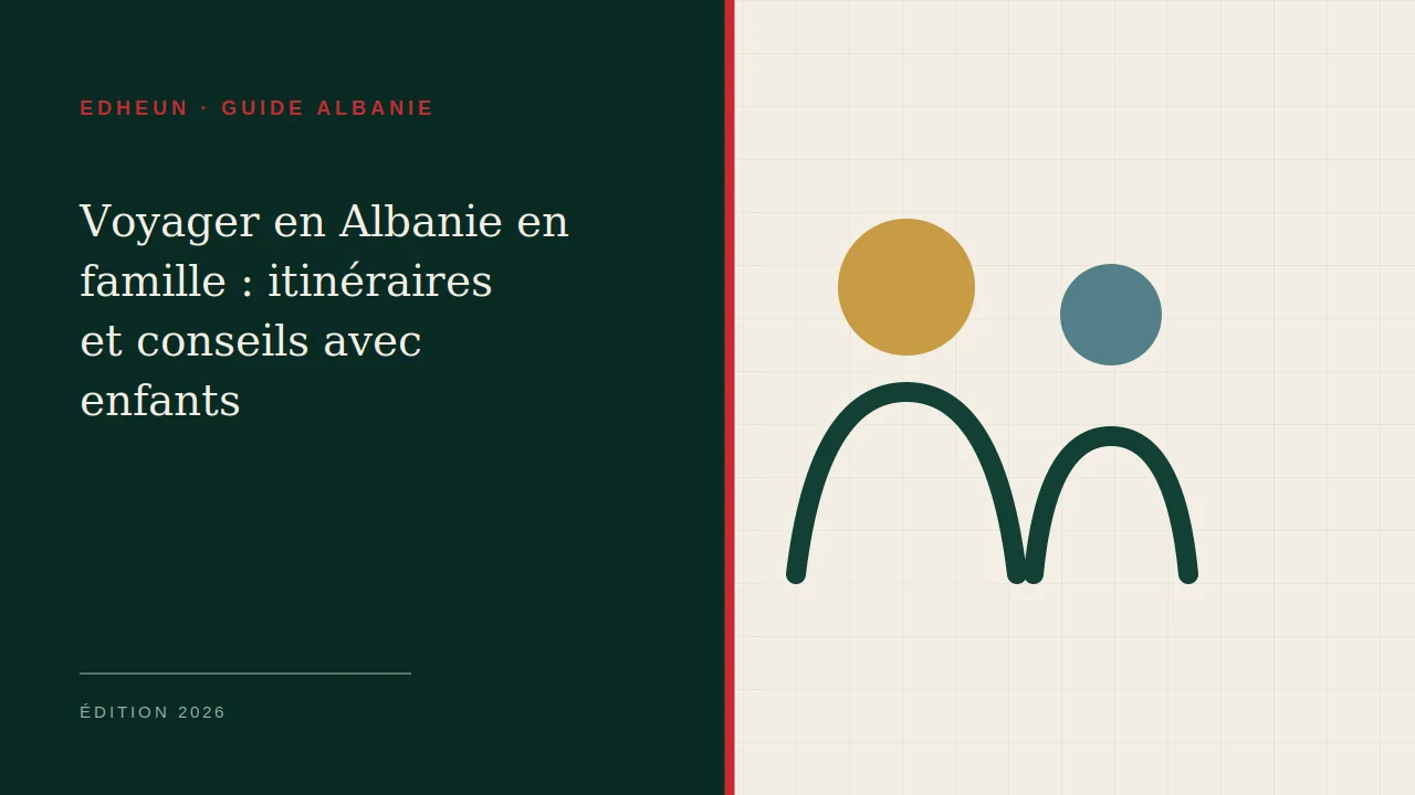 Illustration du guide Voyager en Albanie en famille : itinéraires et conseils avec enfants