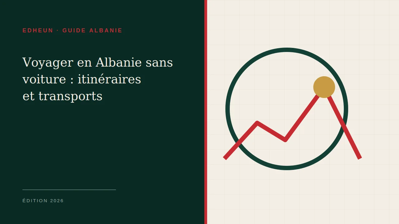 Illustration du guide Voyager en Albanie sans voiture : itinéraires et transports